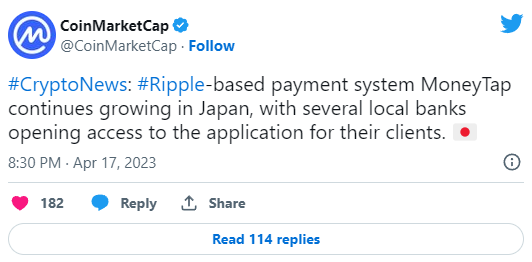 3 grandi banche giapponesi adottano MoneyTap basato su Ripple