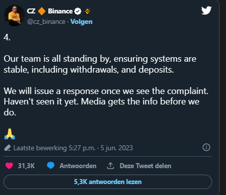 I primi dettagli della causa della SEC contro Binance iniziano ad emergere