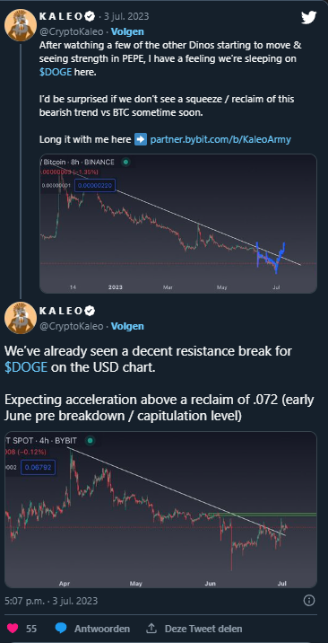 L'analista predice incrementi per Dogecoin, Pepe e Polygon