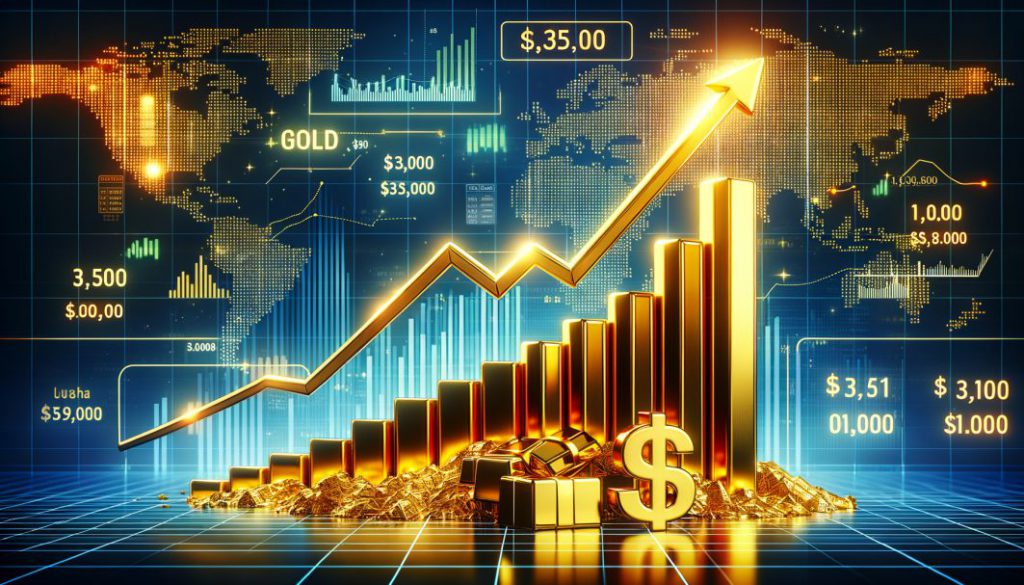 Previsione: Prezzi dell'oro previsti in aumento del 50% nel 2024, raggiungendo i .000