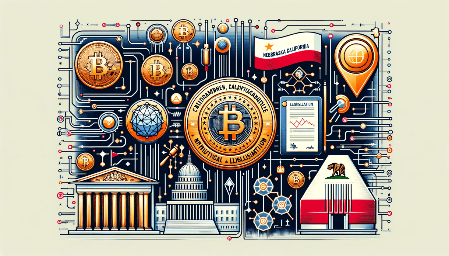 Il Nebraska e la California introducono nuove normative per le criptovalute e l'intelligenza artificiale