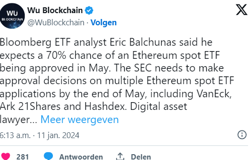 Perché Ethereum sta aumentando così tanto dopo l'approvazione degli ETF su Bitcoin?